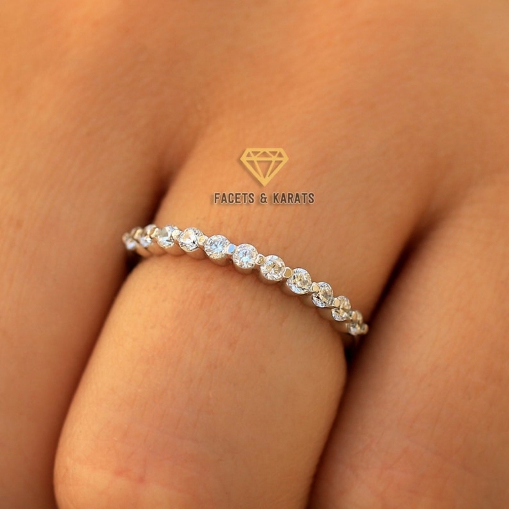 Rose Gold Floating Band Ring